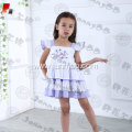 High quality lavender embroidered toddler outfits